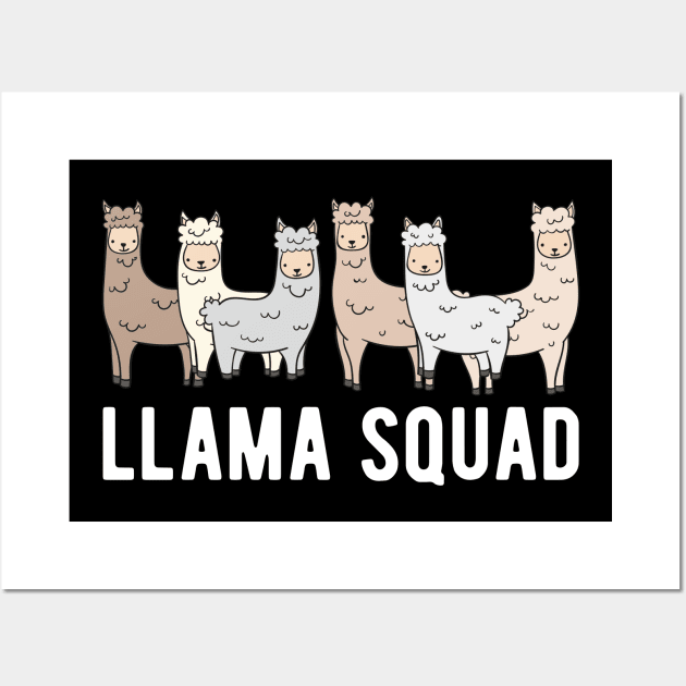 Llama Squad Wall Art by KC Happy Shop